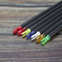 Encoches de flèche ID6.2mm/.246 "encoche en plastique pour bricolage tir à l'arc flèche arbres en carbone accessoire de chasse à l'arc