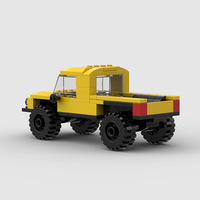 Compatible avec les briques de marque, petites pièces, voiture de course, camion, MOC, assemblage éducatif, bricolage, blocs de construction, jouet en plastique ABS