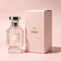 Flacon de parfum en verre cannelé transparent avec bouchon argenté, atomiseur vide, gravure mate, étiquette personnalisée, cosmétique de luxe en gros