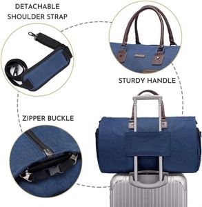 Free Sample Convertible <b>Garment</b> Duffel <b>Bags</b> for Travel - Carry on <b>Garment</b> <b>Bag</b> with Toiletry Storage Large Travel <b>Garment</b> <b>Bag</b> - Product Image 5