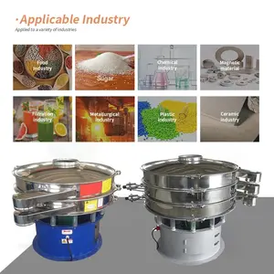 Chemical Powder Vibrating Sifter Ultrasonic Vibration Screen Automatic Sieving Machine