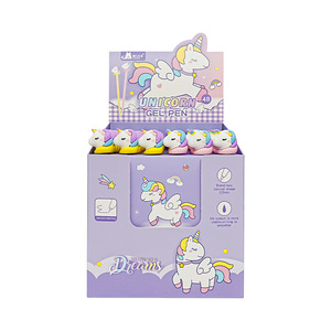 MiAx Unicorn Gel Pen 0.5mm Fine Point Cute Cap Student Office Stationery - Product Image 5