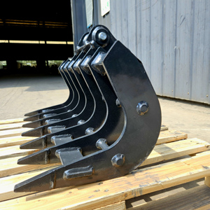 Godet de râteau d'excavatrice de haute qualité avec dents renforcées Matériau durable Nouvel état pour les industries agricoles et de la construction - Product Image 2