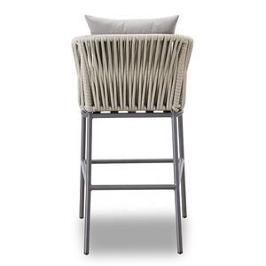 Elegant Modern Steady Aluminum Bar <b>Stools</b> with Arms for Hotel <b>Outdoor</b> Dining and Living Room Use - Product Image 2