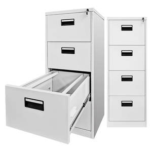 Classeur vertical moderne en acier à 4 tiroirs Meubles de rangement de bureau de haute qualité en métal pour l'extérieur - Product Image 2