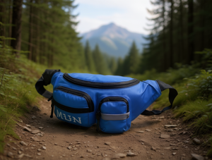 Riñonera para hombre de 13 pulgadas, ligera, impermeable, de nailon, para deportes al aire libre, viajes, cinturón ajustable, forma rectangular - Product Image 2