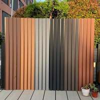 Clôture extérieure moderne 219x26 en matériau composite bois-plastique (WPC) plat, grain de bois 3D, imperméable, écologique, pour hôtels et fermes