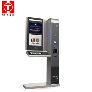 32 인치 정전식 터치 스크린 호텔 체크인 키오스크 셀프 서비스 지불 터미널 금융 장비 - Product Image 4