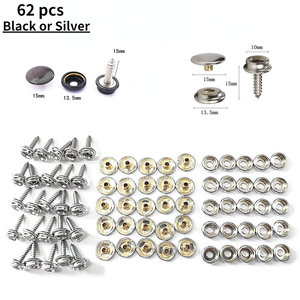 15mm Brass <strong>Round</strong> Shank Snap Buttons 20 Sets PP Bagged Lead Free Made in China Baby <strong>Crib</strong> Fixed Tent Fasteners Supporting Tools - Product Image 2