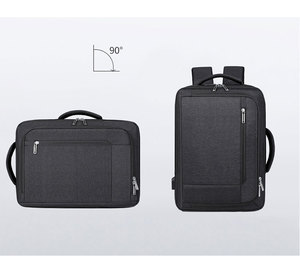 Nouveauté 2025 Sac à dos pour ordinateur portable Oxford unisexe Grande capacité Sac de voyage personnalisé pour les affaires et l'école avec fermeture éclair USB - Product Image 6