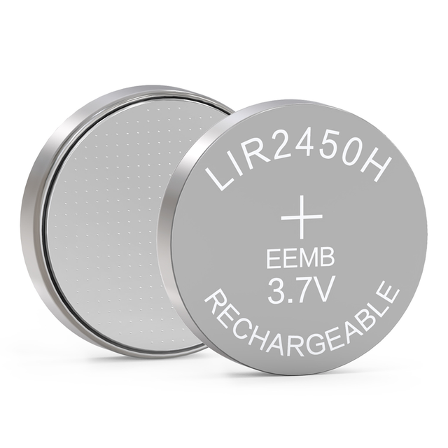 EEMB LIR2450H Rechargeable Coin Cell Battery, 3.7V 200mAh High Capacity Lithium-Ion Button Cell