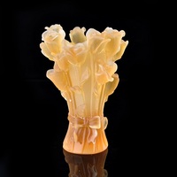Vase en cristal Lalique soufflé à la main Vase en verre Vase Lalique décoratif en cristal
