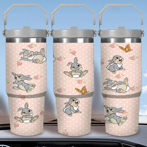 Vaso de acero inoxidable <span class=keywords><strong>Bambi</strong></span> personalizado de 30oz con impresión UV ecológica, diseño acogedor de Anime sin punta, envío rápido desde EE. UU. - Product Image 2