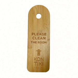 Etiqueta Colgante de Bambú para Puerta de Hotel Personalizada, Letrero de Madera para No Molestar - Product Image 2