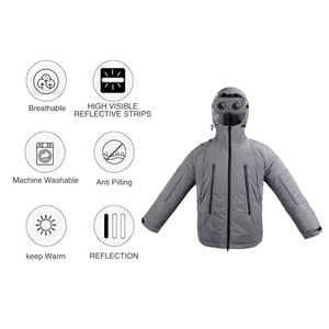 आरामदायक सर्दियों शरद ऋतु परावर्तक सुरक्षा पोशाक के साथ उच्च दृश्यता जैकेट - Product Image 4