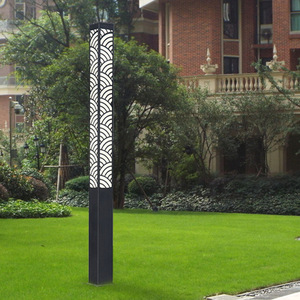 Lampadaire de jardin extérieur en métal LED 2700K blanc chaud IP66 non-démontable AC 220V avec détecteur de mouvement solaire et variateur d'intensité - Product Image 6