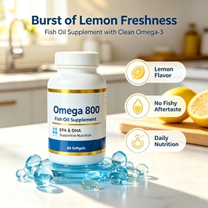 Cápsulas de Aceite de Pescado a Granel de Alta Pureza, Refuerzan la Inmunidad, Suplementos de Aceite de Pescado, Cuidado de la Salud Corporal, Fecha de Producción Reciente, Venta al Por Mayor OEM - Product Image 1