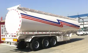 Kustomisasi bahan yang berbeda 40000-75000 liter bahan bakar atau tangki minyak tanker semi trailer untuk truk