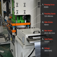 Condenseur et évaporateur automatique cuivre fin estampage poinçonnage presse machine avec matrice progressive