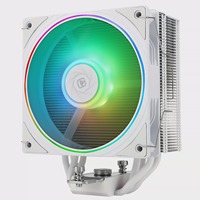 Refroidisseur d'air pour processeur Thermalright ASSASSIN SPIRIT 120 EVO WHITE ARGB, 4 caloducs de 6 mm, ventilateur ARGB PWM de 120 mm, compatible LGA1700 LGA1851 AM4
