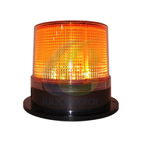 Balise de signalisation solaire magnétique à visser, 12 LED PC ABS, personnalisable, double couleur, clignotante, protection IP54 pour toit