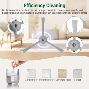 Pièces de rechange et accessoires pour <span class=keywords><strong>aspirateur</strong></span> robot Eufy L60/L60 Hybrid/L60/L50 : brosse rotative, filtres HEPA, brosse latérale, <span class=keywords><strong>sac</strong></span> à poussière - Product Image 4