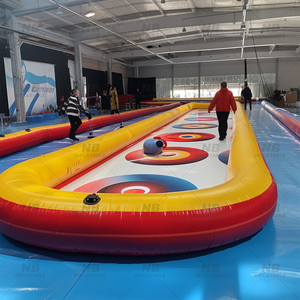 Pista inflable para rizar en la <span class=keywords><strong>calle</strong></span>, pista para rizar en el suelo con piedras flotantes para juegos en interiores y exteriores - Product Image 2