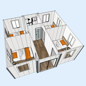 Xách tay Tiny nhà CONTAINER nhà văn phòng casas prefrafricadas contenedor modulares 3 phòng ngủ gấp container nhà để bán - Product Image 4