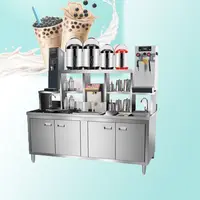 보바 숍 작업 테이블 컨테이너 우유 차 바 카운터 장비