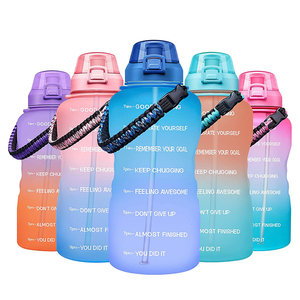 Bouteille d'eau en Tritan sans BPA, hydratant, imperméable, sans BPA, PETG, grande bouteille de Fitness, naturelle, avec couvercles, 1 cuillère - Product Image 1