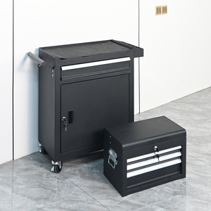 Carrito de Almacenamiento de Herramientas de Hierro con 7 Cajones, <span class=keywords><strong>Ruedas</strong></span> con Bloqueo, Cerradura con Llave, Longitud Personalizable OEM, Capacidad de Carga de 300 kg, para <span class=keywords><strong>Taller</strong></span> - Product Image 4