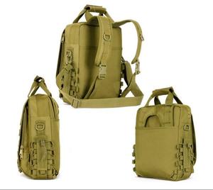 SB04 <b>Khaki</b> Tactical <b>Backpack</b> Handbag Messenger Inclined Shoulder Bag Outdoor Multi-function Tactical Waterproof Molle - Product Image 2
