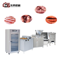 Ligne de production automatique de saucisses de petite taille 800 kg/h, machine à fabriquer des saucisses, équipement de transformation de la viande pour usine de saucisses commerciale