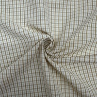 Tissu léger en rayonne et polyester mélangés, 105-110 g/m², doux et fluide, idéal pour chemises, robes, chemisiers et doublures d'habillement d'été