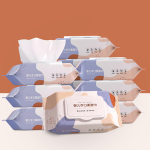 Grand paquet de lingettes pour les mains et la bouche des bébés, spécialement conçues pour les mères, les bébés et les enfants, pour nettoyer et laver le visage. - Product Image 2