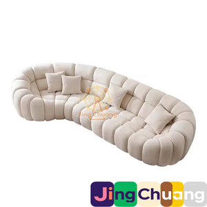 <span class=keywords><strong>Muebles</strong></span> de Diseño Curvos para Sala de Estar, Estilo Italiano, Minimalistas y Modernos, de Tela, con Forma Especial, para Villa, Marca Qiyu - Product Image 1