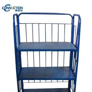 Opvouwbare Tafel <span class=keywords><strong>Trolley</strong></span> 4 Wiel <span class=keywords><strong>Trolley</strong></span> Opvouwbare Transport Logistiek Kar - Product Image 3