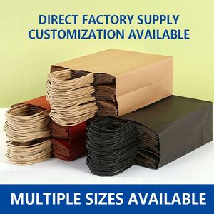 Bolsa de Papel Kraft Rústica con Asa Tejida, Directo de Fábrica, Ideal para Productos Agrícolas, Regalos Artesanales y Empaque para Ferias de Artesanía - Product Image 4