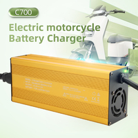 Support de charge de batterie de moto professionnel industriel C700 67,2V-71,4V 10A avec certification CE