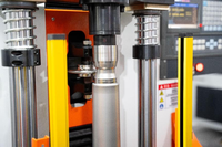 Ligne de production automatique de thermos en acier inoxydable de 6000 pièces/10h, machine de tournage de col CNC à 2 stations