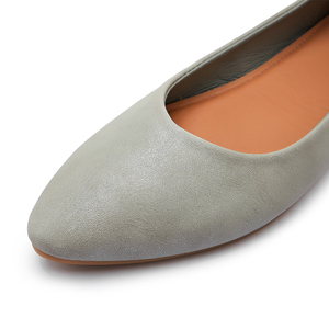 Großhandel Custom Ladies Sommer Ballett Flache Schuhe Damen PU Schuhe Slip on Work Casual Loafer Schuhe - Product Image 4