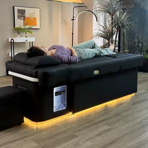 Commercial Grade Hydraulic Shampoo <b>Chair</b> <b>Black</b> PU <b>Leather</b> For Salon Furniture And Beauty Shop Back Wash Unit - Product Image 3