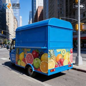 Triciclo Food Truck con Cocina Completa, Triciclo Eléctrico de Tres Ruedas, Carrito de Comida Móvil para Servicio de Alimentos en la Calle - Product Image 3