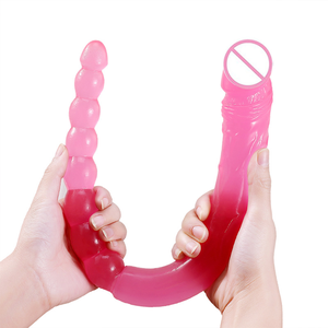 Dubbele <span class=keywords><strong>Dong</strong></span> Tweekoppige Dildo 'S Anale Pluggen Seksproducten Siliconen Dildo Anale Seksspeeltjes Grote Dildo 'S - Product Image 2