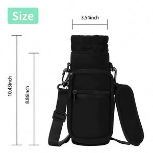 Free Sample <b>Water</b> <b>Bottle</b> Carrier Bag Neoprene <b>Water</b> <b>Bottle</b> Sleeve Sport <b>Water</b> <b>Holder</b> <b>for</b> <b>Walking</b> Hiking Camping Gym - Product Image 3