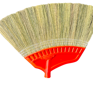 Natural Plant Material Broom Replacement Head with Plastic Handle Eco-Friendly <b>Floor</b> Cleaning <b>Brush</b> for Indoor/Outdoor Use - Product Image 5