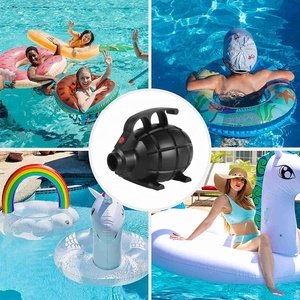 600W Schwarze Schnellfüll-Elektropumpe Hochdruck-Luftpumpe mit 5 Düsen für Luftmatratze Pool Spielzeug Schlauchboot - Product Image 6