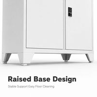 Gabinete de Acero Seguro de Cuatro Compartimentos con Doble Cerradura Electrónica por Contraseña, Recubrimiento en Polvo, Patas de Soporte Elevadas y Gran Capacidad de Almacenamiento