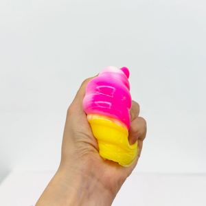 Juguete Sensorial Antiestrés de TPR Suave con Forma de Helado en Espiral Colorido, Venta al por Mayor para Recuerdos de Fiesta Infantiles - Product Image 5