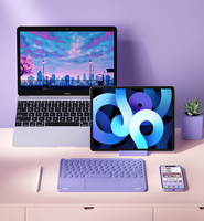 Alas sentuh pengisi daya Keyboard nirkabel, untuk kontrol Apple ponsel ipad komputer mengetik kantor portabel sangat tipis